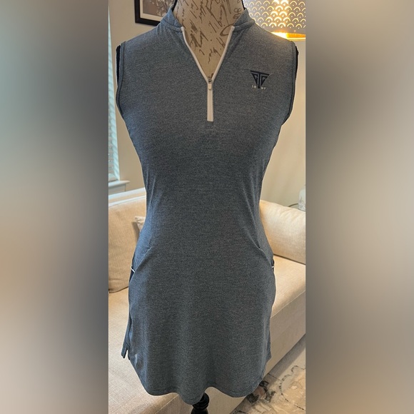 adidas Dresses & Skirts - adidas PRIMEGREEN HEAT.RDY Golf Dress Blue Grey Size Small